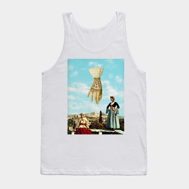 Moon Touch - Collage/Surreal Art Tank Top by DIGOUTTHESKY